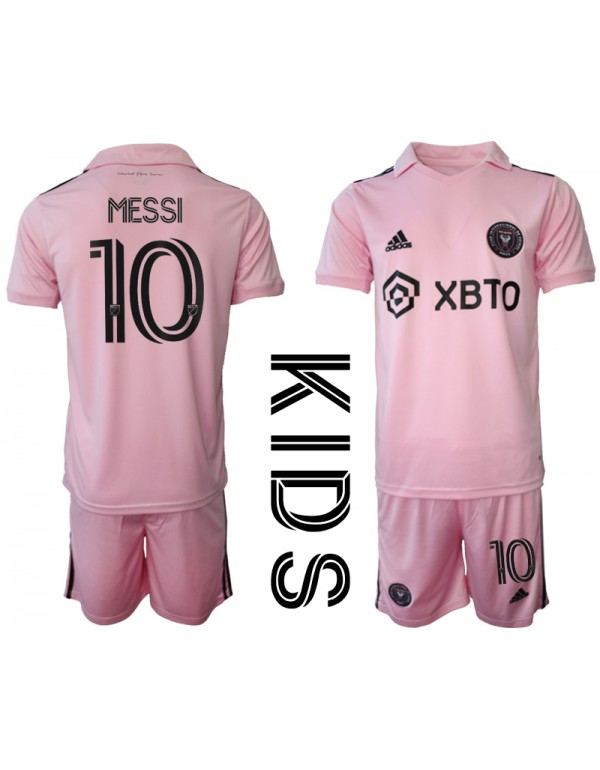 Cheap Wholesale Inter Miami CF FC Messi Home Pink For Kids