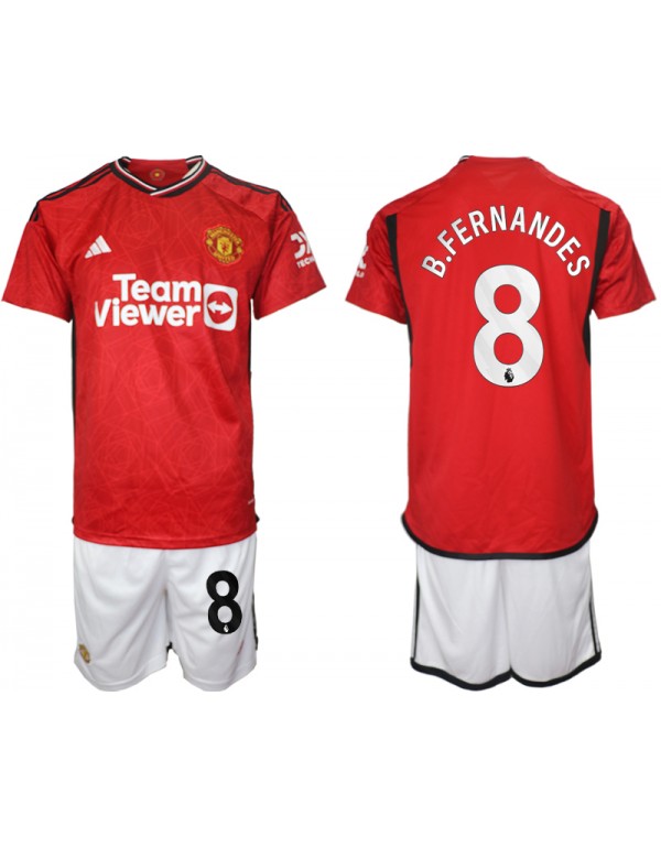 B.FERNANDES Manchester United Soccer Jerseys For K...
