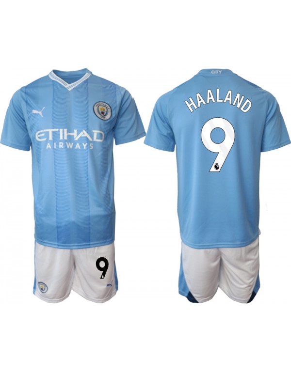 HAALAND Manchester City Soccer Jerseys For Kids/Yo...
