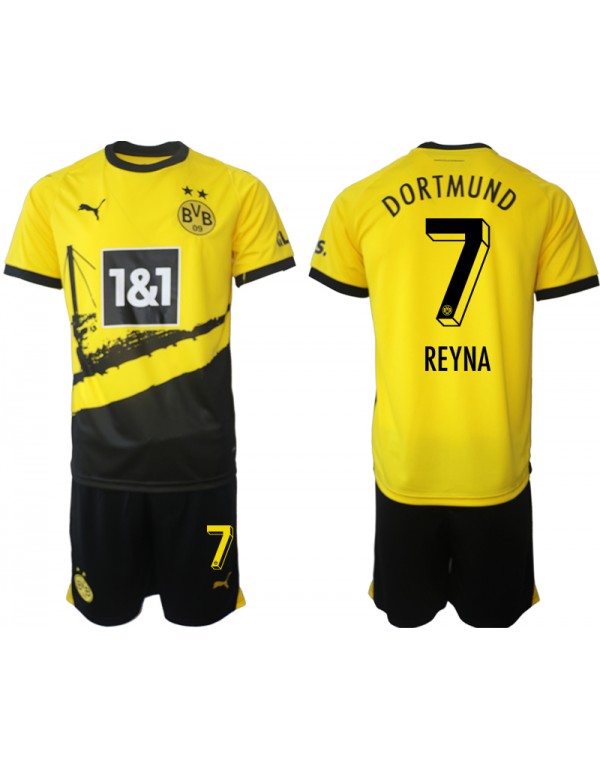 REYNA Borussia Dortmund Soccer Jerseys For Kids/Yo...